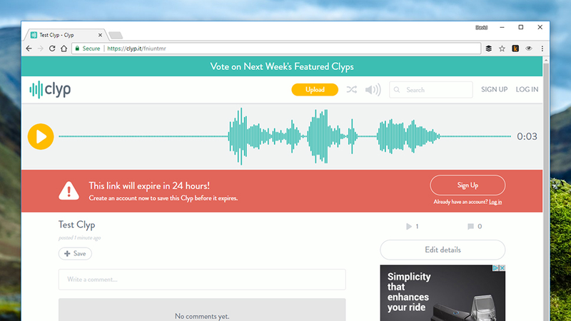 Get your thoughts down in audio form. (Image: Screenshot)